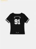  Áo Bad Blood 91 V-Neck Jersey T-Shirt - Black w-tee25-111 