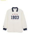  Áo Polo Tay Dài MLB Varsity Long Sleeve Sports Collar T-Shirt NY (Cream) 3ATSV0944-50CRS 