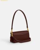  Túi Đeo Vai Coach Tabby Shoulder Bag 20 In Signature Canvas Nâu Logo 