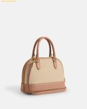  Túi Xách Coach Sabrina Satchel Bag In Colorblock Màu Kem 