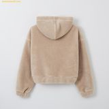 Áo Khoác Bông SAPO Dumble Crop Hoodie SPFZE4VG42 - Nâu 