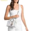  Túi Đeo Chéo Michael Kors Scarlett Extra Small Monogram Crossbody Optic Aluminum 