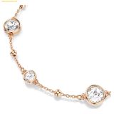  Lắc Tay Swarovski Imber bracelet Round cut, White, 18K rose gold finish 5730677 