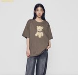  Áo Phông ADLV Block Bear Short Sleeve T-Shirt Trắng Nâu 