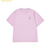  Áo Phông ADLV Ac Bear One Tone Basic Logo Short Sleeve T-Shirt Hồng 