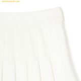  Chân Váy Xếp Ly MLB Women's Sporty Varsity Pleated Skirt LA (Cream) 3FSKV0143-07CRS 