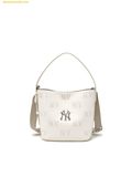  Túi Bucket MLB Classic Monogram Embossed Bucket Bag New York Yankees 3ABMME16N-50CRS Trắng 