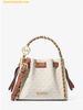 Túi Xách Michael Kors MK Mina Small Logo Crossbody Bag 35H3G4MC1B Màu Trắng Logo