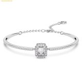  Vòng Tay, Lắc Tay Swarovski Millenia bangle Octagon cut, Pavé, White, Rhodium plated 5638494 