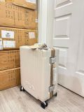  Vali Kéo FILA Ribbed Hard Shell Luggage 22 Inch Ivory Beige 