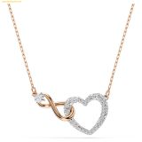  Dây Chuyền, Vòng Cổ Swarovski Hyperbola necklace Infinity and heart - 5518865 