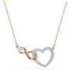  Dây Chuyền, Vòng Cổ Swarovski Hyperbola necklace Infinity and heart - 5518865 