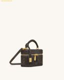  Túi Đeo Chéo JW PEI Cleo Woven Texture Box Shape Top Handle Bag - Dark Brown 