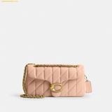  Túi Xách Coach Tabby Shoulder Bag 26 With Quilting CP150 - Hồng Cream 