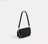  Túi Đeo Vai Coach Brook Flap Chain Bag CAN90 Black 