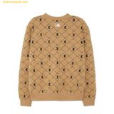  Áo Sweat MLB Diamond Monogram Front Pattern Jacquard Comfortable Fit Man-to-Man BOS (L.Camel) 3AMTM0134-43CAL 
