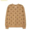  Áo Sweat MLB Diamond Monogram Front Pattern Jacquard Comfortable Fit Man-to-Man BOS (L.Camel) 3AMTM0134-43CAL 