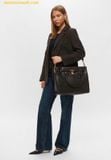  Túi Xách Michael Kors Hamilton Moderne Large Leather Satchel 30F5GNXS3L Brown 