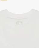  Áo Crop MLB Women's Heart Medium Logo Slim Crop Short Sleeve T-shirt NY (Ivory) 3FTSH0243-50IVS 