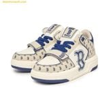  Giày Thể Thao MLB Cổ Cao Chunky Liner Mid Classic Monogram Boston Red Sox L.Beige 3ASXLM13N-43BGL 