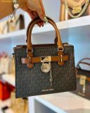 Túi Xách Michael Kors Hamilton Small Logo Satchel Brown 35F1GHMS1B 