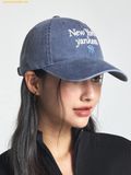  Mũ Lưỡi Trai MLB New York Yankees Varsity Lettering Washed Unstructured Ball Cap 3ACPVV04N-50NYS Navy 