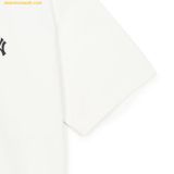  Áo Polo MLB Short-Sleeve T-Shirt New York Yankees White 3ARSB0153-50IVS 