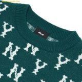  Áo Sweat Len MLB Classic Monogram Overfit Sweater Pullover NY (D.Green) 3AKPM0126-50GND 