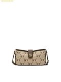  Túi Đeo Chéo MLB Monogram JQD Mini Crossbody Bag New York Yankees Beige 7ACRM096N-50BGS 