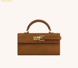  Túi Xách JW PEI Keyla Faux Suede Top Handle Bag - Brown 
