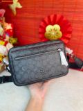  Túi Đeo Chéo Coach Elias Crossbody In Signature Canvas CZ401 Đen Logo 