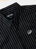  Áo Sơ Mi Bad Blood Dark Classic Short Sleeve Shirt - Black/Striped w-sht25-004 