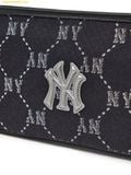  Túi Đeo Vai MLB New York Yankees Diamond Monogram Jacquard Mini Hobo Bag 3ABQMJ16N-50BKS 