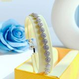  Lắc Tay Swarovski Una Angelic bracelet Round cut, Small, White, Rhodium plated 