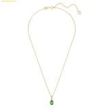  Dây Chuyền Swarovski Chroma pendant Pear cut, Green, 18k gold finish 5648751 