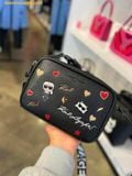  Túi Đeo Chéo Karl Lagerfeld Paris Maybelle Camera Crossbody Eyes Leather In Black LH2EU9BJ 
