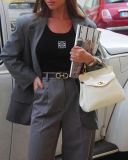  Túi xách JW PEI Lucia Classic Top Handbag - Trắng 
