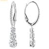  Bông Tai Swarovski Stilla Attract hoop earrings Round cut, White, Rhodium plated 5416155 