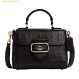  Túi Đeo Vai Coach Morgan Top Handle Satchel CN747 Màu Đen 