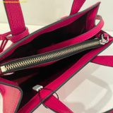  Túi Tote Marc Jacobs Mini Grind Coated Leather Tote Hồng Đậm 