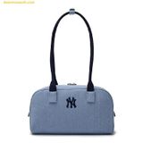  Túi Đeo Vai MLB Varsity Culsive Denim Shoulder Bag New York Yankees, SKU: 3ABQL054N-50INS, Màu sắc: Xanh 