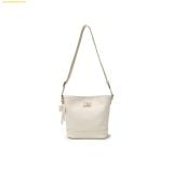  Túi Đeo Chéo MLB Shoulder Bag, New York Yankees Monogram Embo Bucket Bag 7ACRM066N-50CRS Cream 