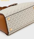 Túi Tote Michael Kors Taryn Small Signature Logo and Leather Convertible Crossbody Bag 32F4GTBC1B Vanila 