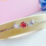 Lắc tay Swarovski Mesmera bracelet, Mixed cuts, Pink, Rhodium plated 5668361 