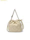  Túi Đeo Chéo MLB Basic Quilted PU Mini Bucket Crossbody Bag Boston Red Sox Cream 3ACRBQ16N-43CRS 