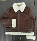  Áo Khoác Da WHOAU SAPO Fur-Colored Mustang SPJLE11W03 - Nâu 