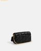  Túi Đeo Vai Coach Tabby Chain Crossbody Bag 19 With Quilting Black CBH23 