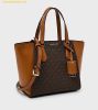  Túi Tote Michael Kors Taryn Small Signature Logo and Leather Convertible Crossbody Bag 32F4GTBC1B Brown 