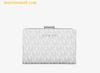  Ví Michael Kors Jet Set Medium Signature Logo Bi-Fold Wallet 35F3GTVF2V - OPTIC WHITE 