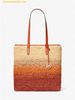  Túi Tote Michael Kors The Michael Large Ombré Straw Tote Bag Red Clay 35S5S01T3W 